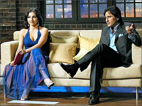 Soha and Saif Ali Khan in Koffee With Karan