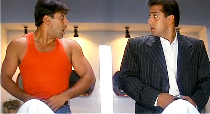 Salman Khan in a double role in Judwaa