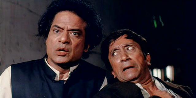 Jagdeep and Javed Khan in Andaz Apna Apna