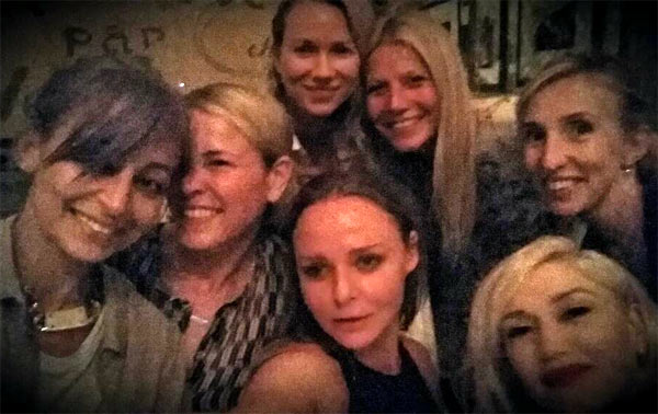 Clockwise from left: Nicole Richie, Chelsea Handler, Naomi Watts, Gwyneth Paltrow, Sam Taylor-Wood, Gwen Stefani and Steela McCartney