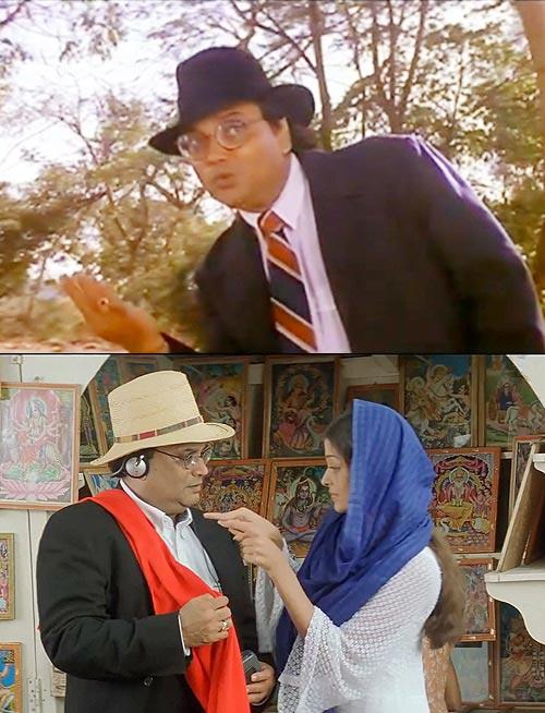 Subhash Ghai in Hero (top) and Taal (bottom), with Aishwarya Rai