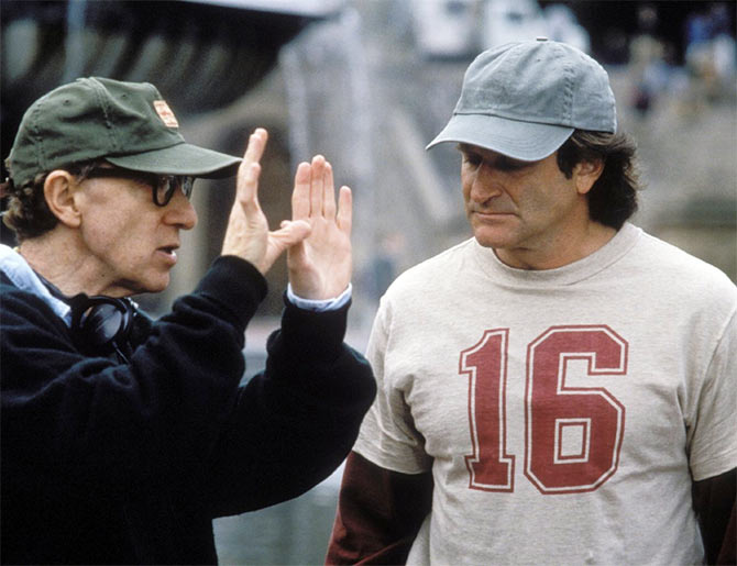 Woody Allen and Robin Williams in Deconstructing Harry