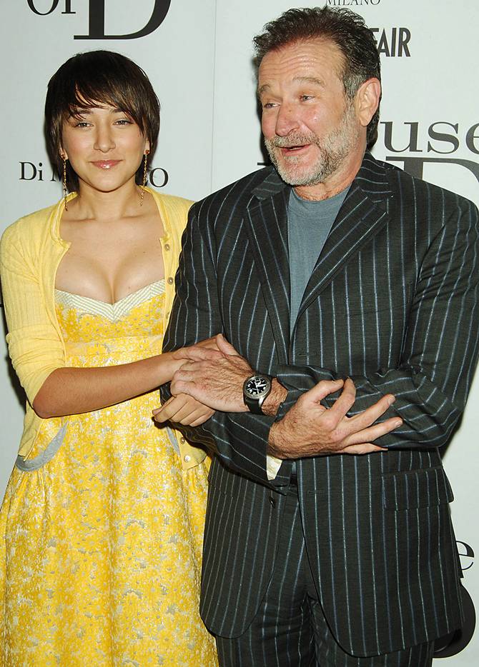 Robin Williams with daughter