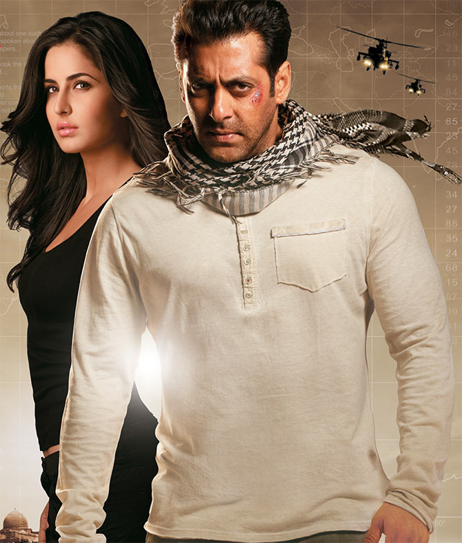 Katrina Kaif and Salman Khan in Ek Tha Tiger