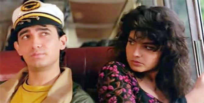 Aamir Khan and Pooja Bhatt in Dil Hai Ki Manta Nahin