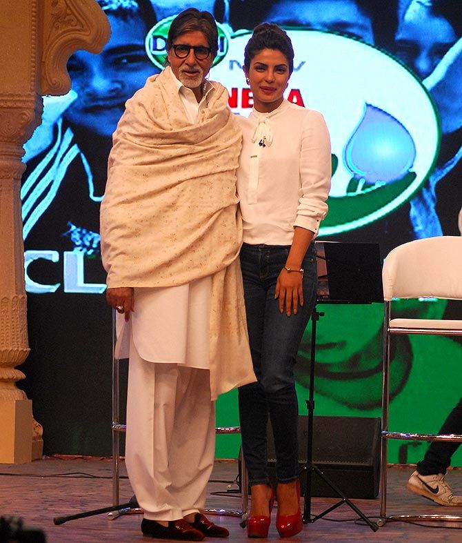 Amitabh Bachchan and Priyanka Chopra