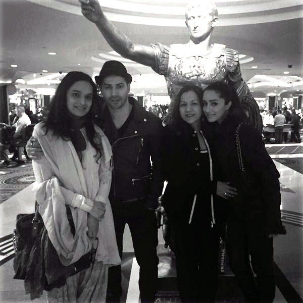 Varun and Shraddha Kapoor with their mothers