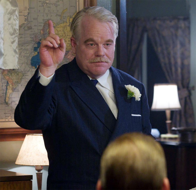 Philip Seymour Hoffman in The Master