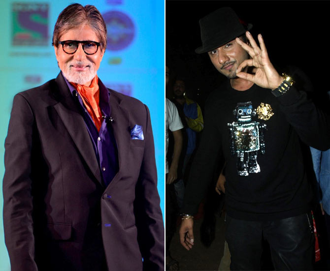 Amitabh Bachchan and Honey Singh