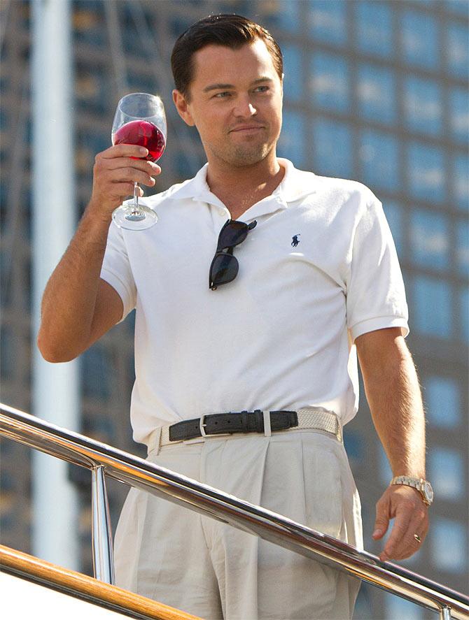 Leonardo DiCaprio in The Wolf Of Wall Street