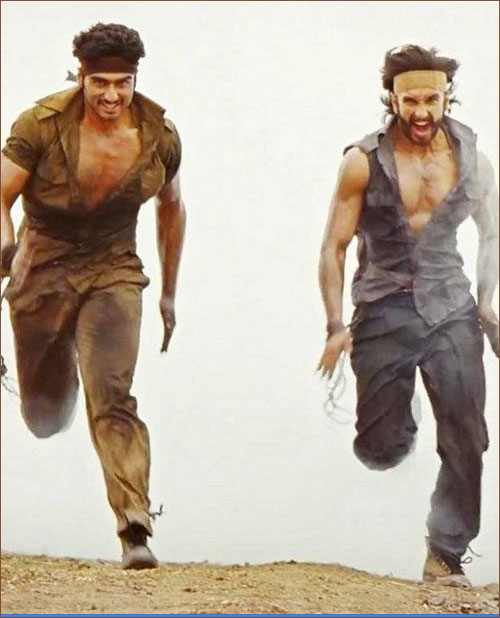 Arjun Kapoor and Ranveer Singh in Gunday