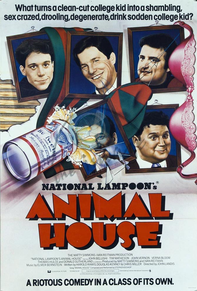 Movie poster of National Lampoon's Animal House 