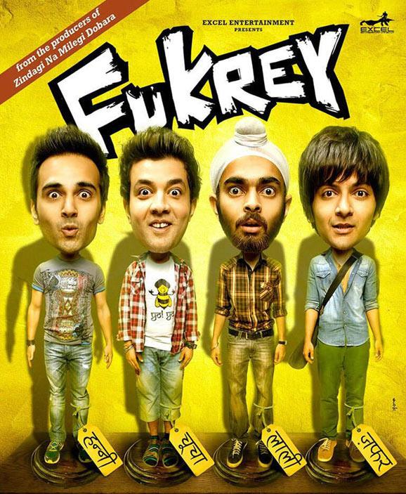 Movie poster of Fukrey