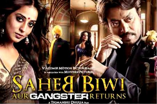 Movie poster of Saheb Biwi Aur Gangster Returns