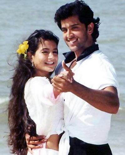 Ameesha Patel and Hrithik Roshan in Kaho Na Pyar Hai