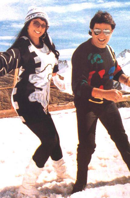 Sridevi and Rishi Kapoor in Chandni