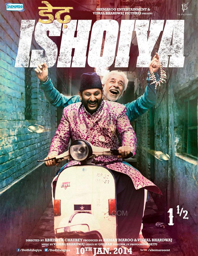 Movie poster of Dedh Ishqiya