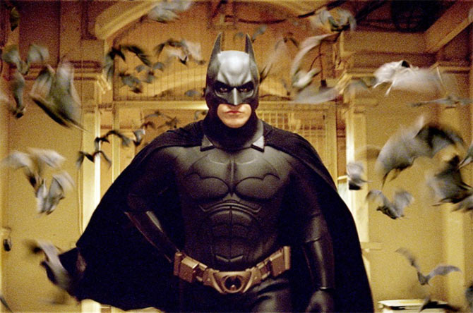 Christain Bale in Batman Begins