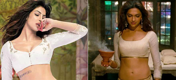 Priyanka Chopra and Deepika Padukone in Goliyon Ki Rasleela Ram-Leela