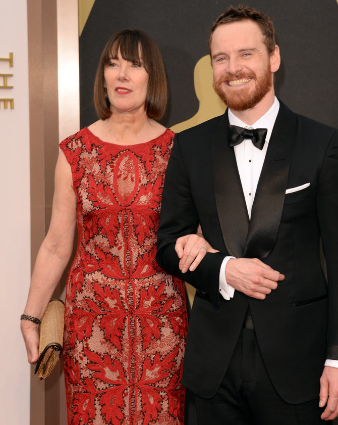Michael Fassbender with Adelle