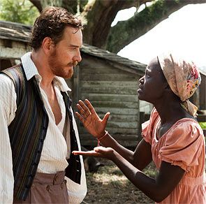 Micheal Fassbender and Lupita Nyong'o in 12 Years A Slve