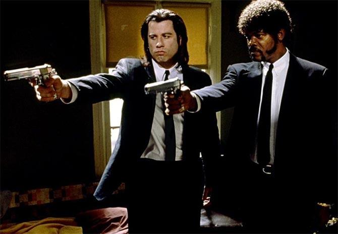 John Travolta and Samuel L Jackson in Pulp Fiction