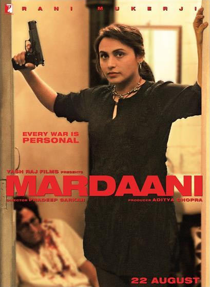 Rani Mukerji on the poster of Mardaani