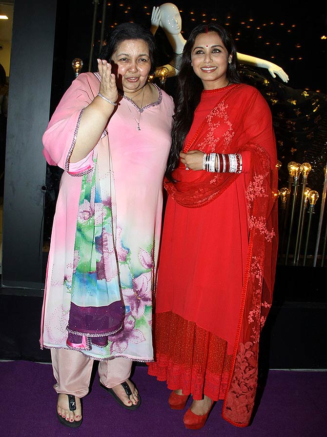 Pamela Chopra and Rani Mukerji