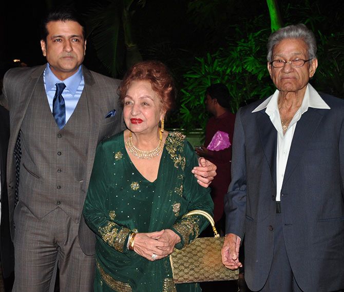 Armaan Kohli with parents Rajkumar Kohli and mother Nishi