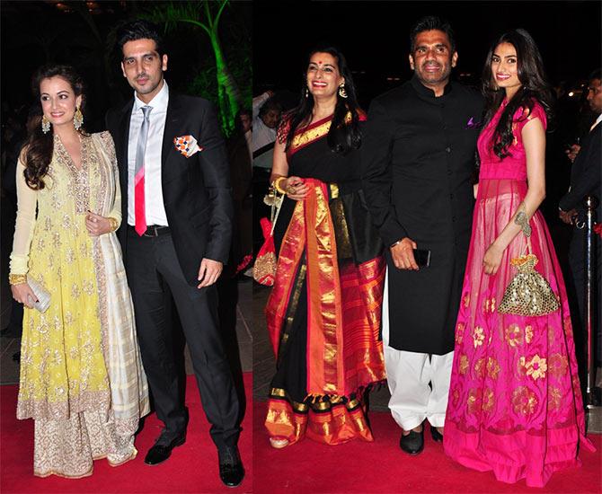 Dia Mirza, Zayed Khan, Mana Shetty, Suneil Shetty, Athiya