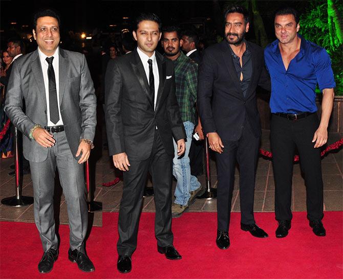 Govinda, Vatsal Seth, Ajay Devgn, Sohail Khan