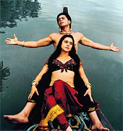 Shah Rukh Khan and Manisha Koirala in Dil Se