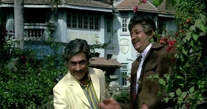 Ashok Kumar and Pran in Victoria No 203