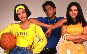 Kajol, Shah Rukh Khan and Rani Mukerji in Kuch Kuch Hota Hai