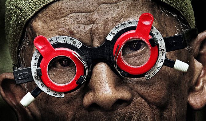 A scene from the documentary  The Look of Silence