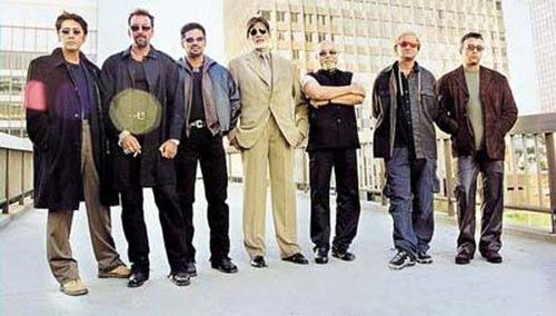 Kumar Gaurav, Sanjay Dutt, Suneil Shetty, Amitabh Bachchan, Mahesh Manjrekar and Lucky Ali in Kaante