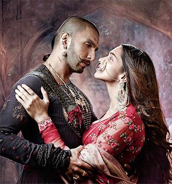 Ranveer Singh and Deepika Padukon in Bajirao Mastani