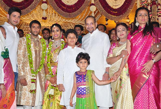 Pix: A wedding in Mahesh Babu's family - Rediff.com Movies