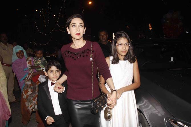 Karisma Kapoor with her children