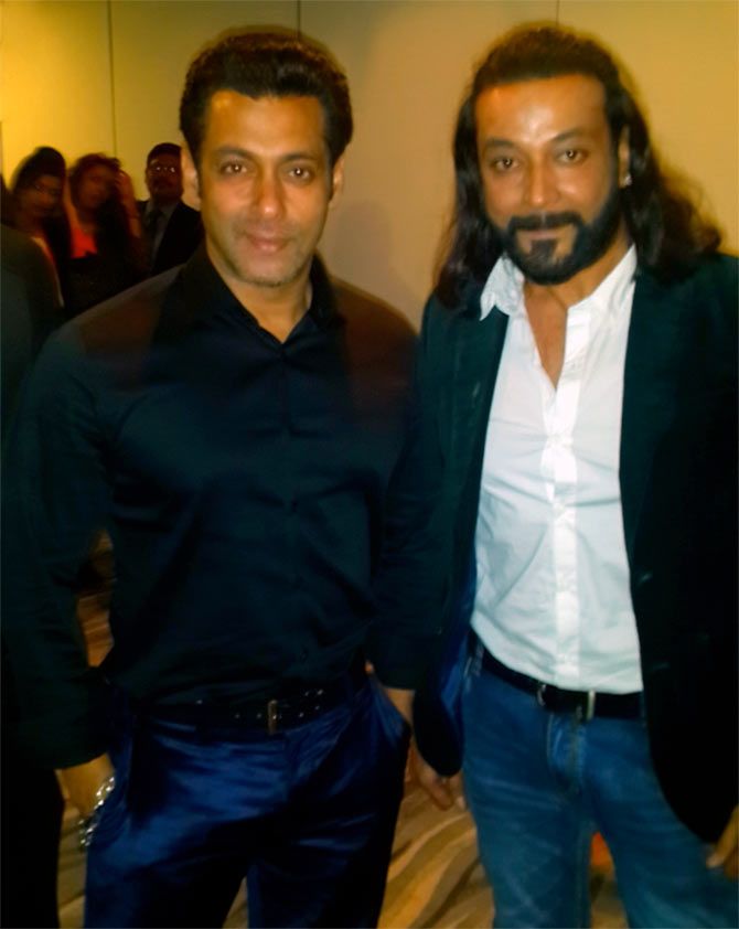 Salman Khan and Santosh Shukla