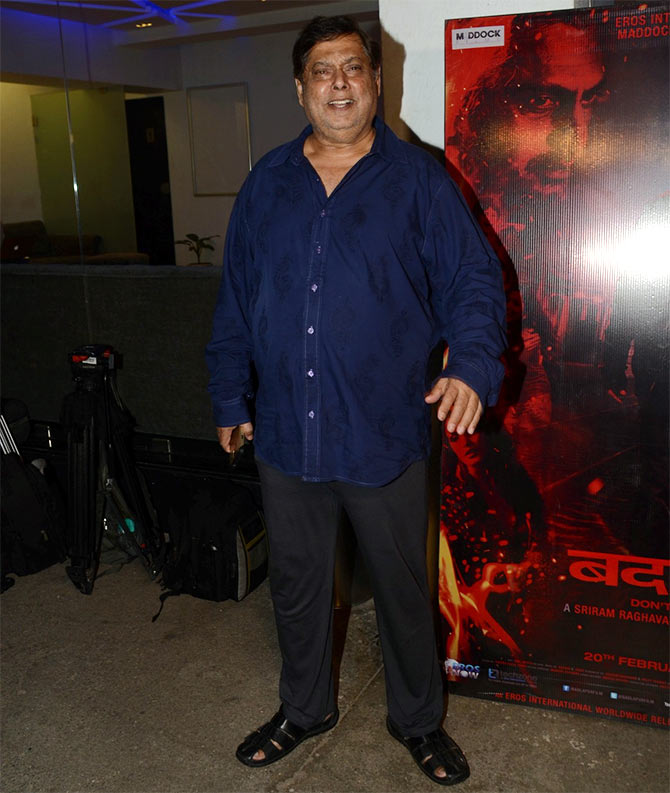 PIX: Tabu, David Dhawan watch Badlapur screening - Rediff.com Movies