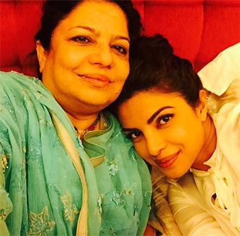 Priyanka Chopra with her mum Madhu