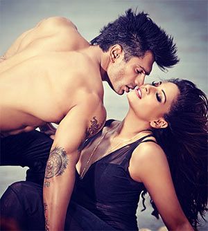 Karan Singh Grover and Bipasha Basu in Alone