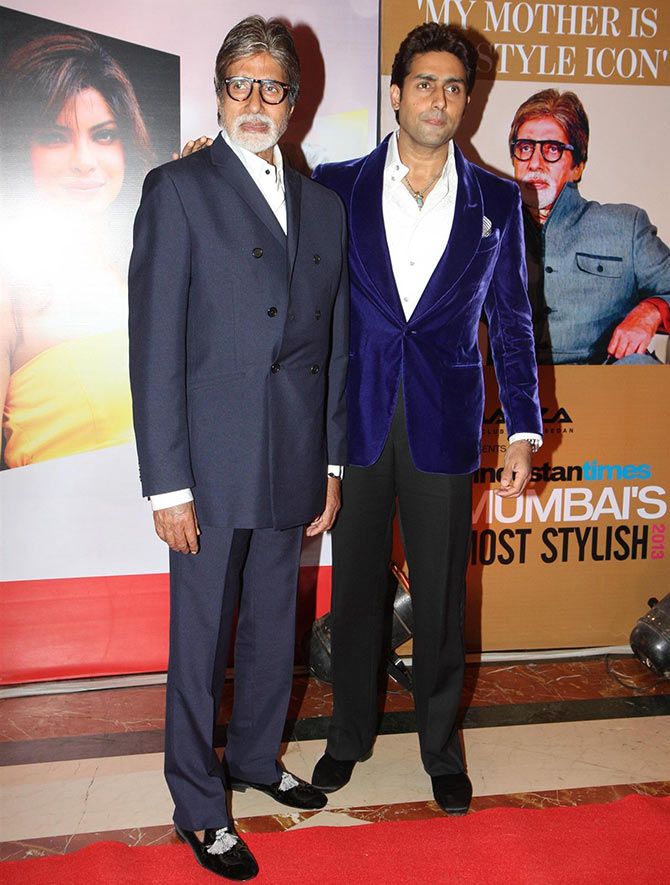 Amitabh Bachchan and son Abhishek