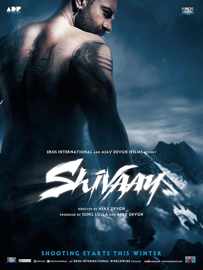 Ajay Devgn on the poster of Shivaay