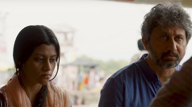 Konkona Sensharma and Neeraj Kabi in a scene from Talvar.