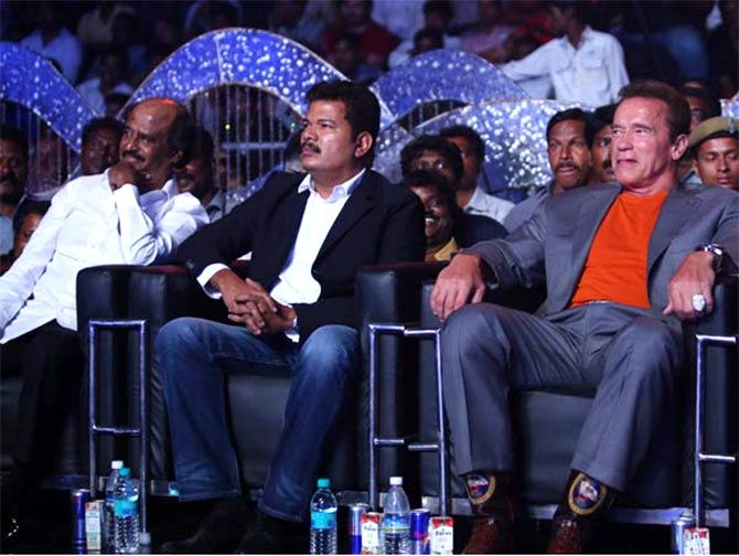 Rajinikanth, Shankar and Arnold Schwarzenegger