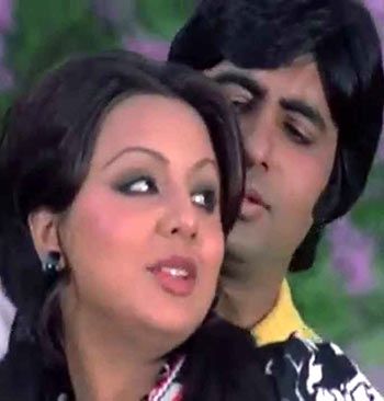 Amitabh Bachchan and Reena Roy in Adalat