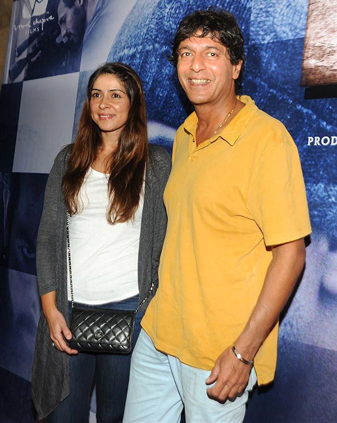 Chunky Pandey and Bhavna Pandey