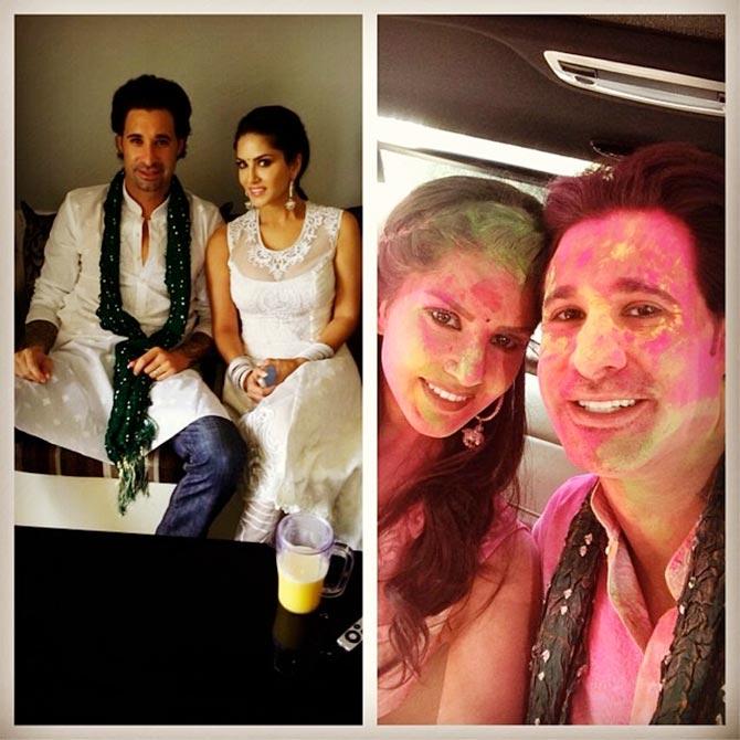 Sunny Leone and Daniel Weber Sunny Leone and Daniel Weber